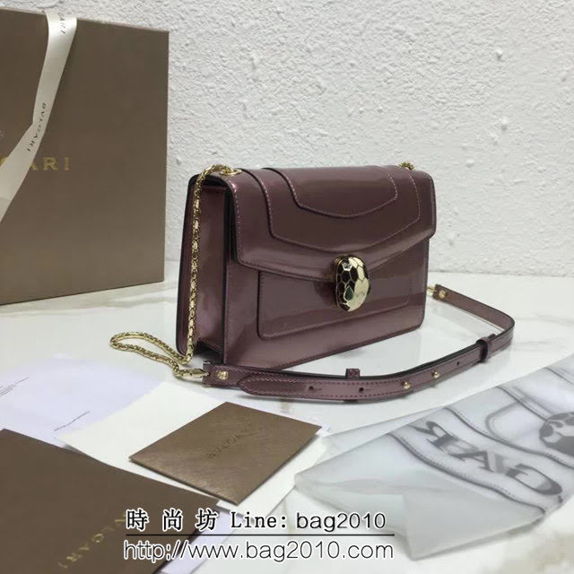 BVLGARI寶格麗 漆皮系列 時尚百搭 單層單鏈 單肩斜挎包 39174 FYD1383